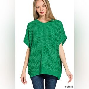 NEW S/M-L/XL Zenana Outfitters Emerald Green Women's Sweater